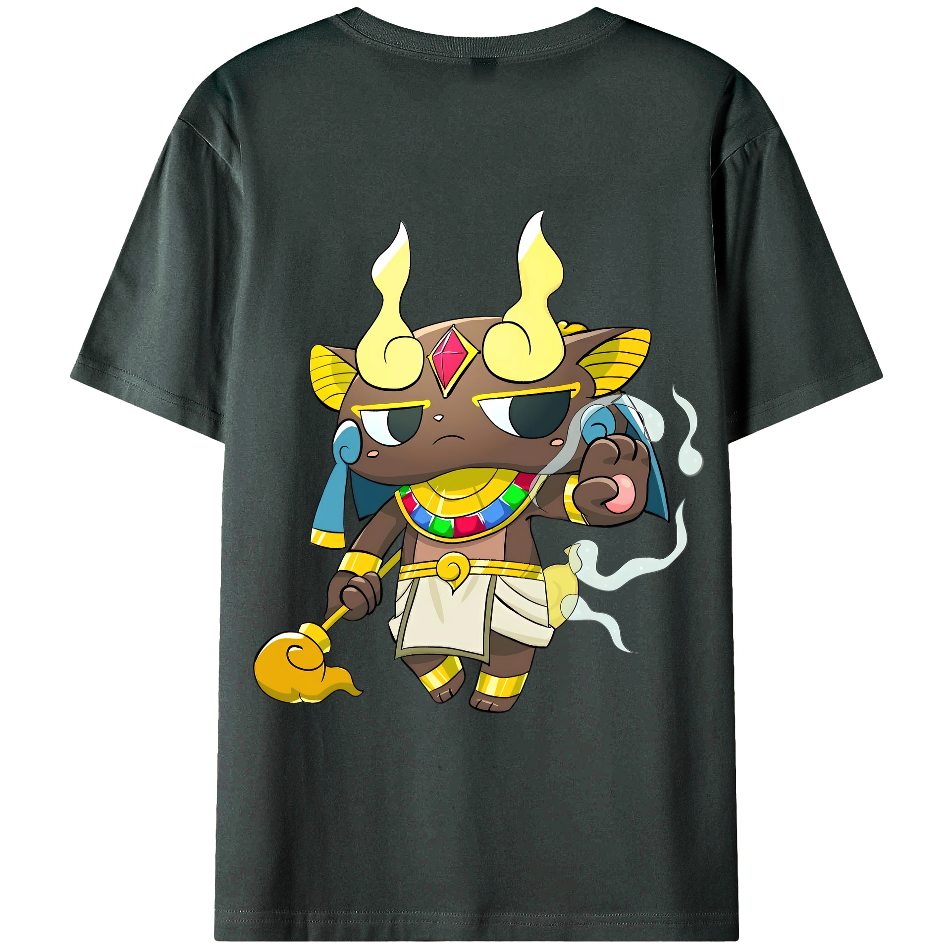 （画像用） 妖怪ウォッチ Yo-kai Watch 綿100％ メンズ半袖Tシャツ（バックプリント） 通気性
